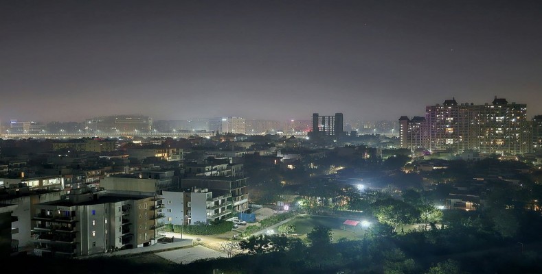 Family-friendly residential area in South Delhi with modern apartment buildings, parks, schools, and safe streets — ideal for renting flats in top localities.